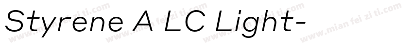 Styrene A LC Light字体转换